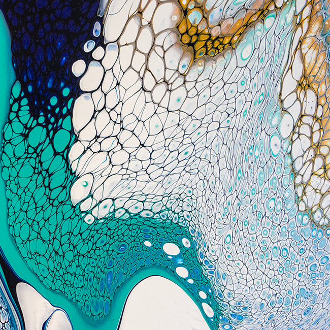 Aqua & Gold Tapestry
