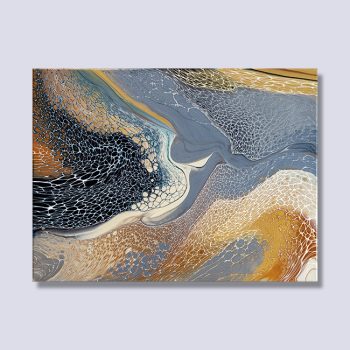 Earthy Acrylic Pour Art