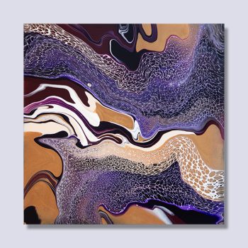 Violet Tides - Acrylic Pour